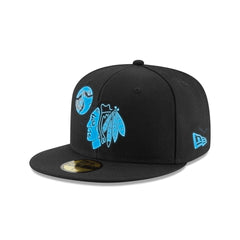 Chicago Blackhawks Glow-in-the-Dark Bats 59FIFTY Fitted Hat