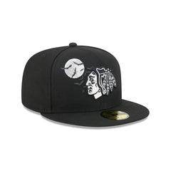 Chicago Blackhawks Glow-in-the-Dark Bats 59FIFTY Fitted Hat
