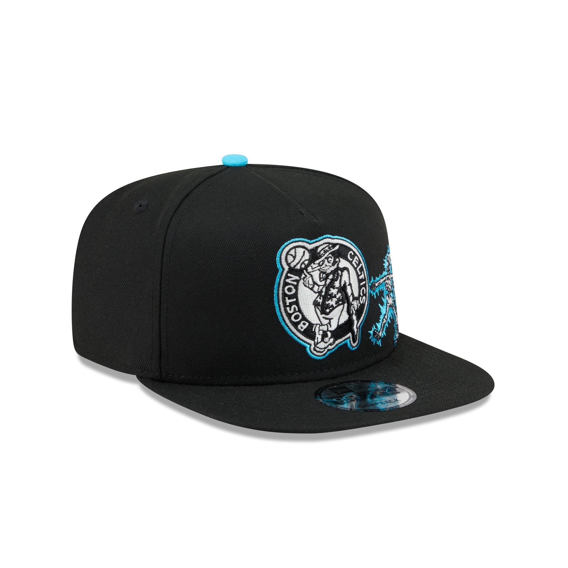 Boston Celtics Electric Shock Skeleton 9FIFTY A-Frame Snapback Hat