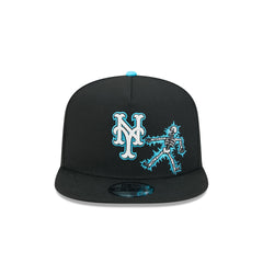 New York Mets Electric Shock Skeleton 9FIFTY A-Frame Snapback Hat