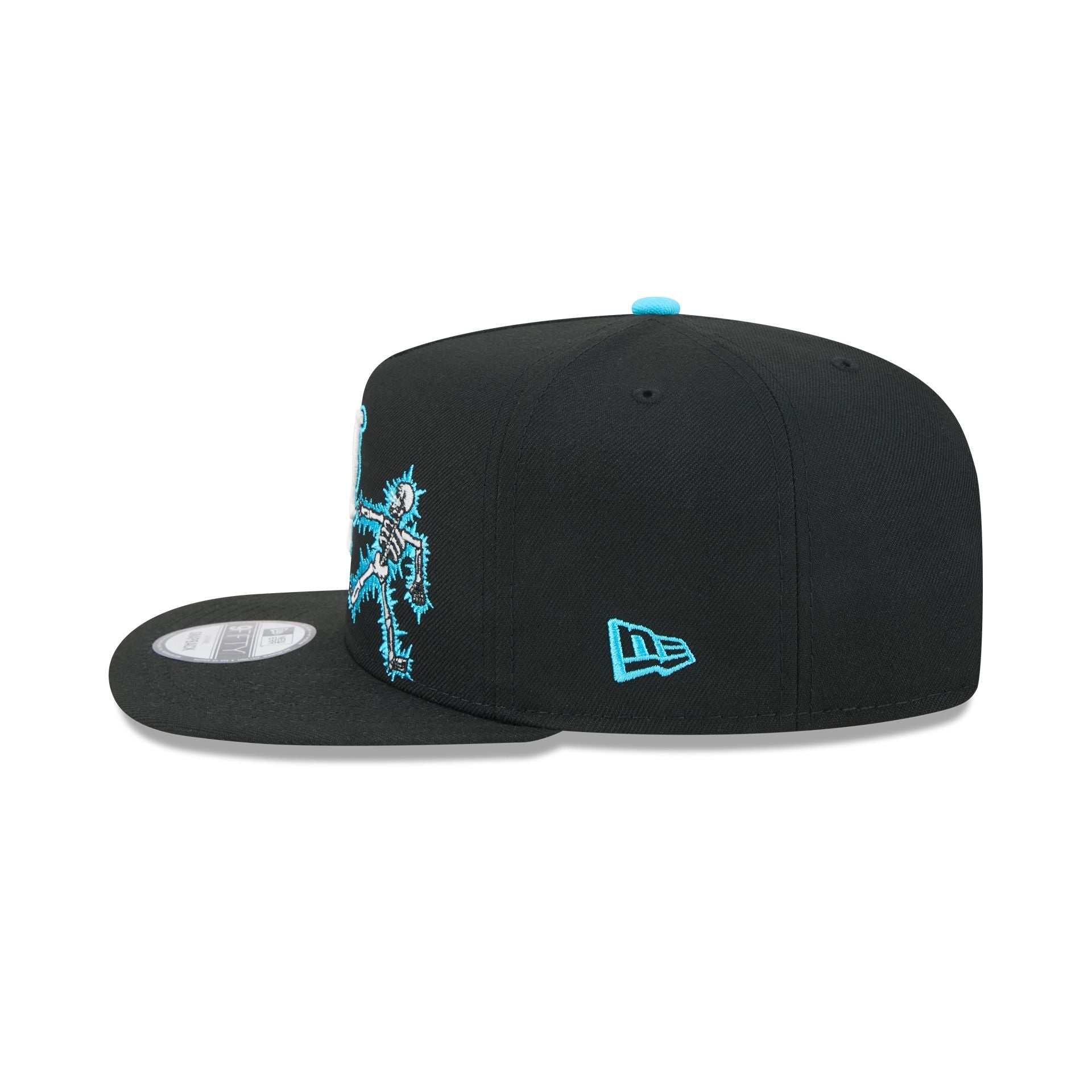 New York Mets Electric Shock Skeleton 9FIFTY A-Frame Snapback Hat