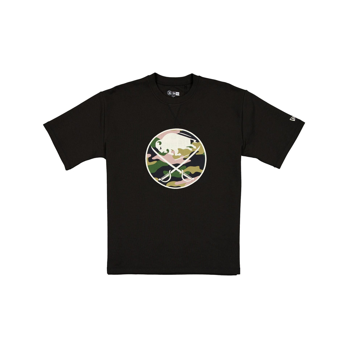 Buffalo Sabres Camo Logo Black T-Shirt