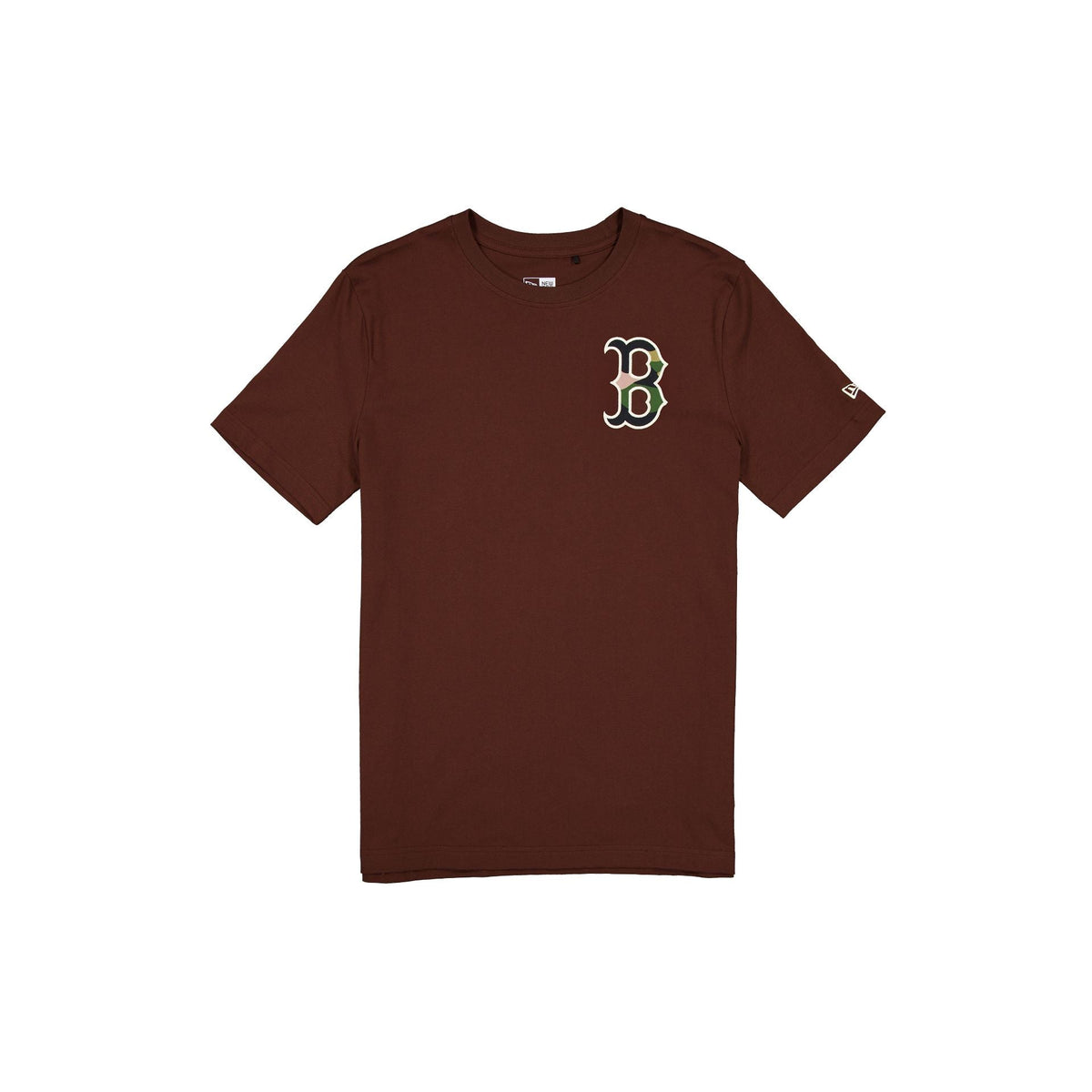 Boston Red Sox Camo Logo Brown T-Shirt