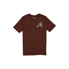 Atlanta Braves Camo Logo Brown T-Shirt