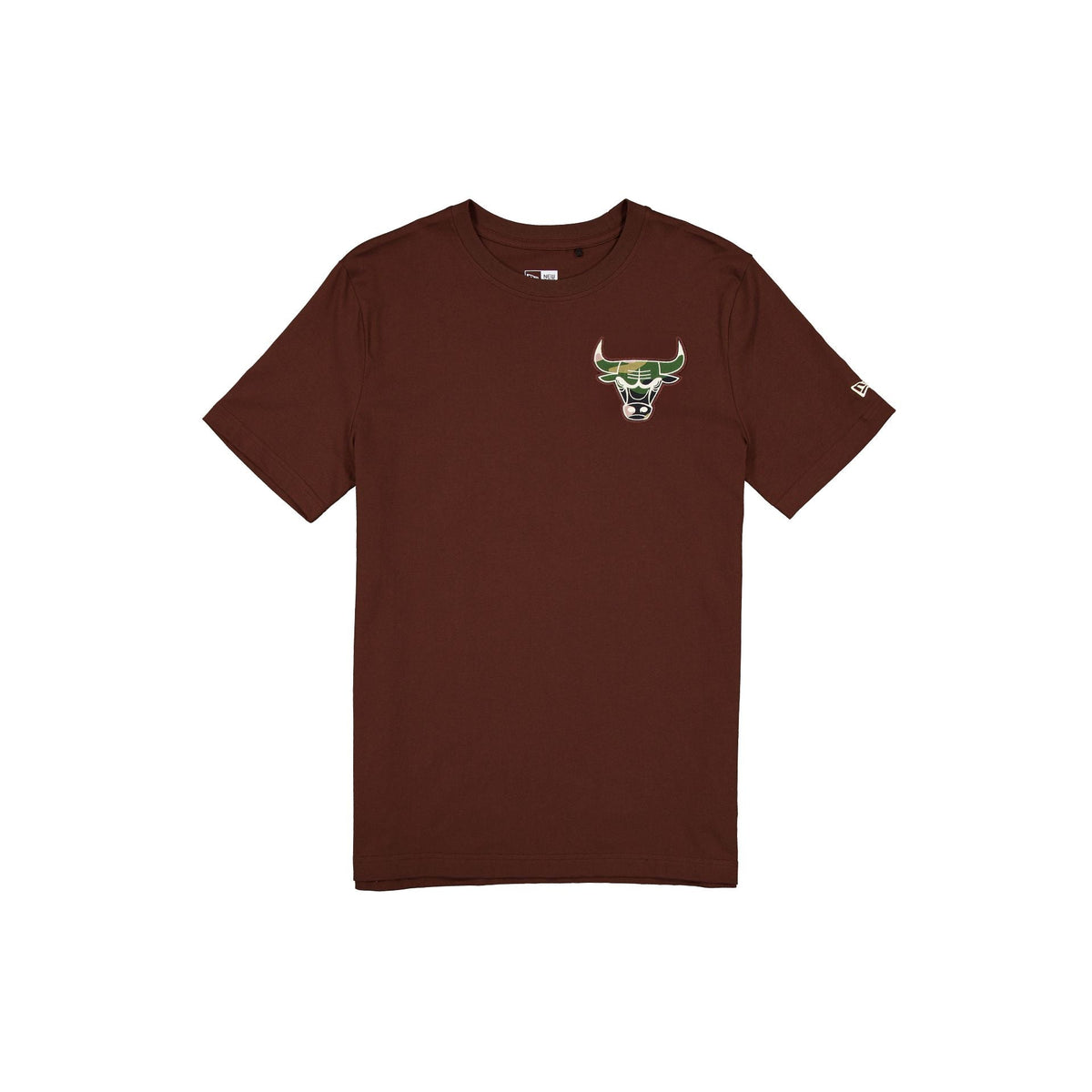 Chicago Bulls Camo Logo Brown T-Shirt