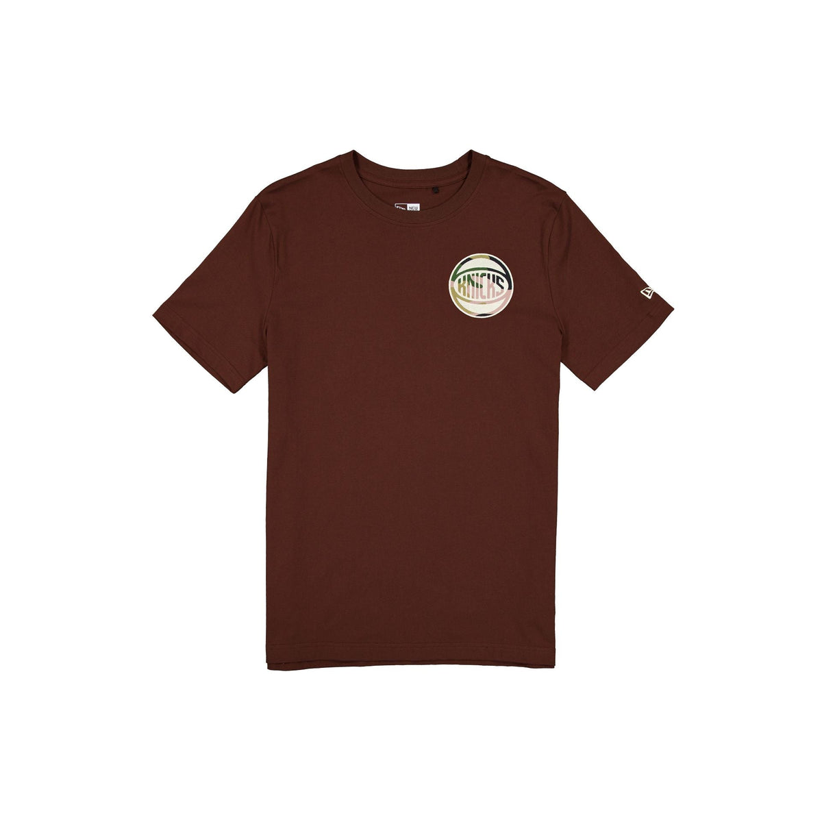 New York Knicks Camo Logo Brown T-Shirt