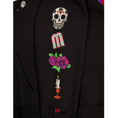 Mexico Baseball Day of the Dead Black Hoodie