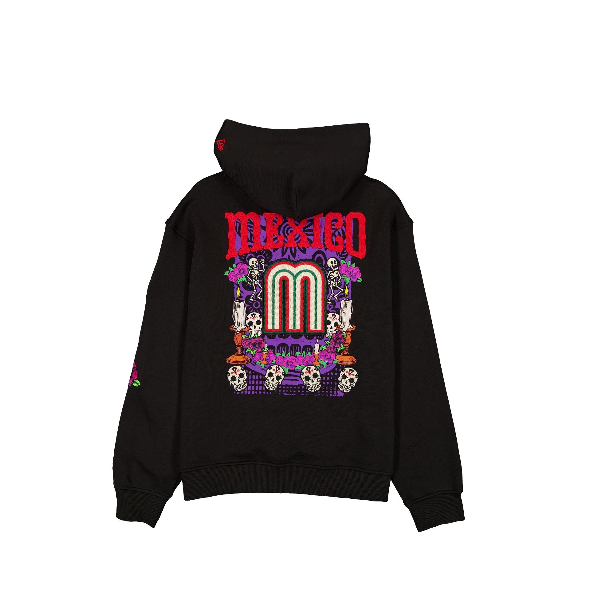 Mexico Baseball Day of the Dead Black Hoodie