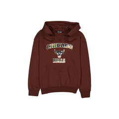 Chicago Bulls Camo Logo Brown Hoodie