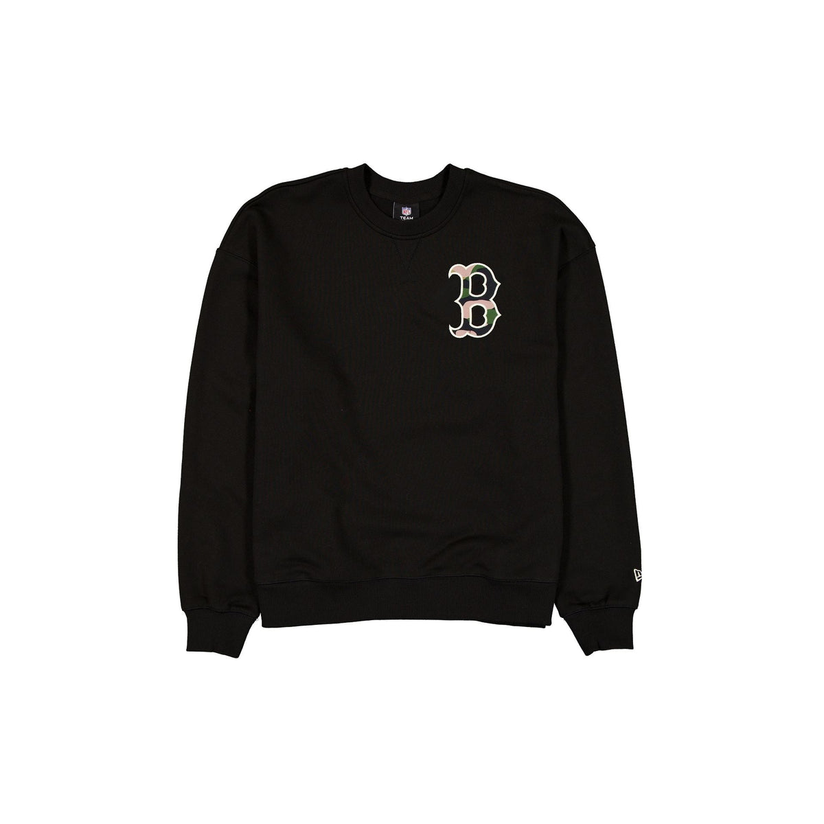 Boston Red Sox Camo Logo Black Crewneck
