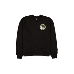 Golden State Warriors Camo Logo Black Crewneck