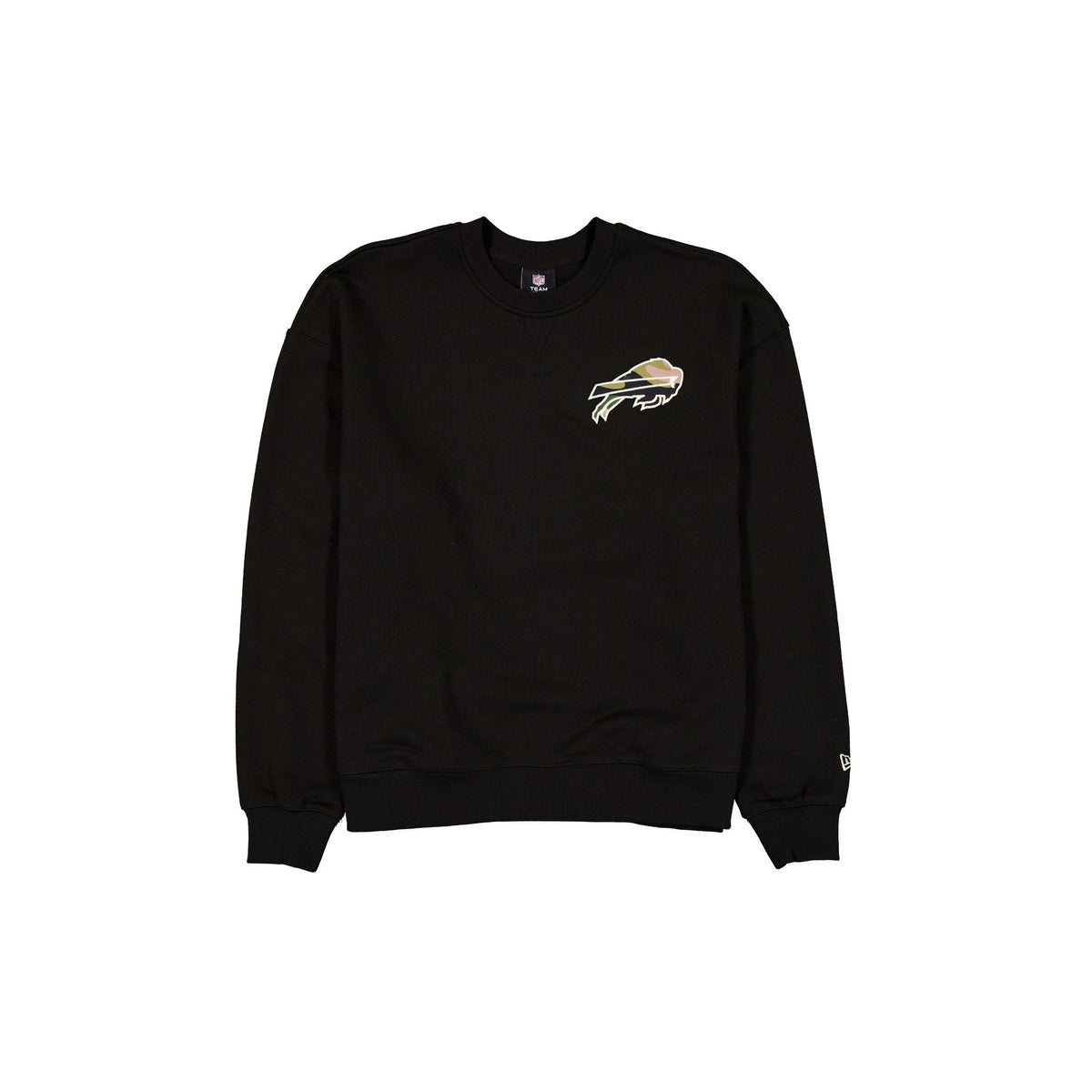 Buffalo Bills Camo Logo Black Crewneck