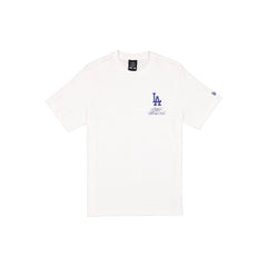 Born x Raised x Los Angeles Dodgers White Script T-Shirt