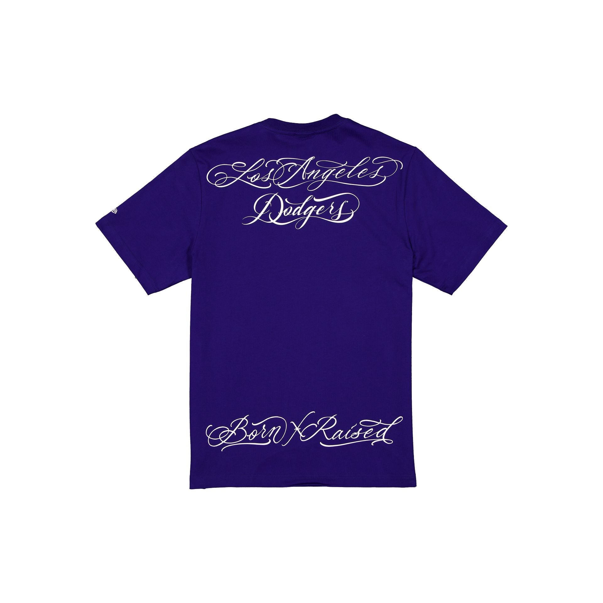 Born x Raised x Los Angeles Dodgers Dark Royal Script T-Shirt