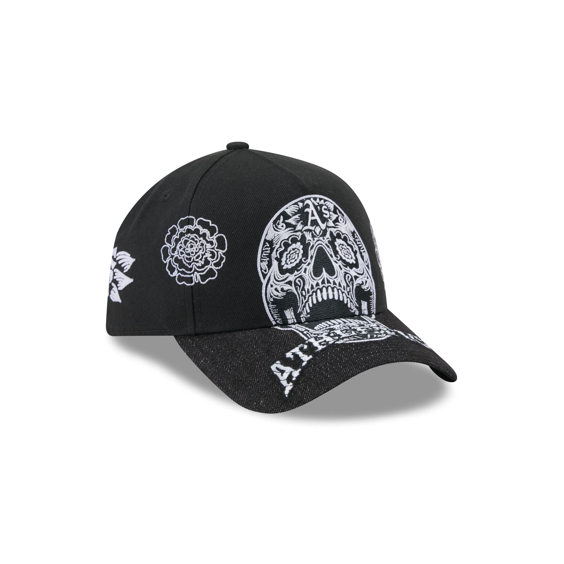 Athletics Day of the Dead Skull 9FORTY A-Frame Snapback Hat