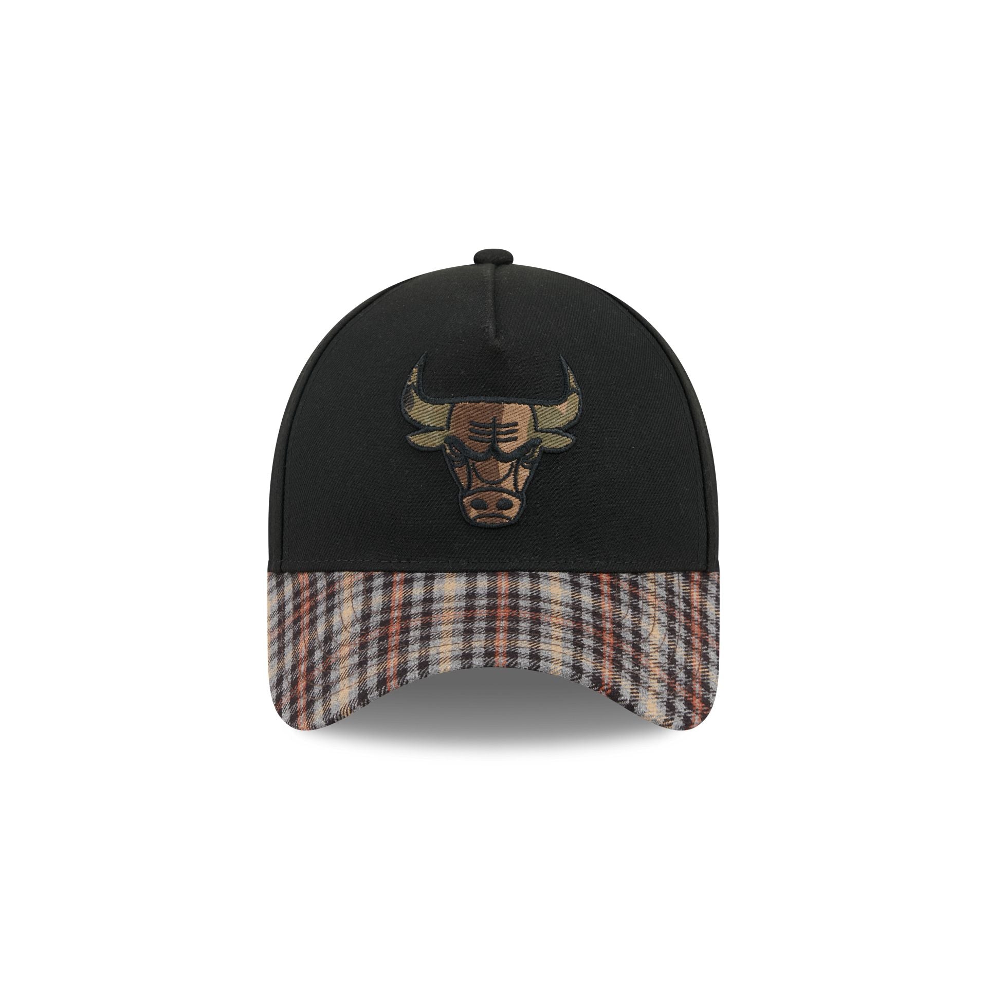 Chicago Bulls Fall Plaid Visor 59FORTY A-Frame Fitted Hat