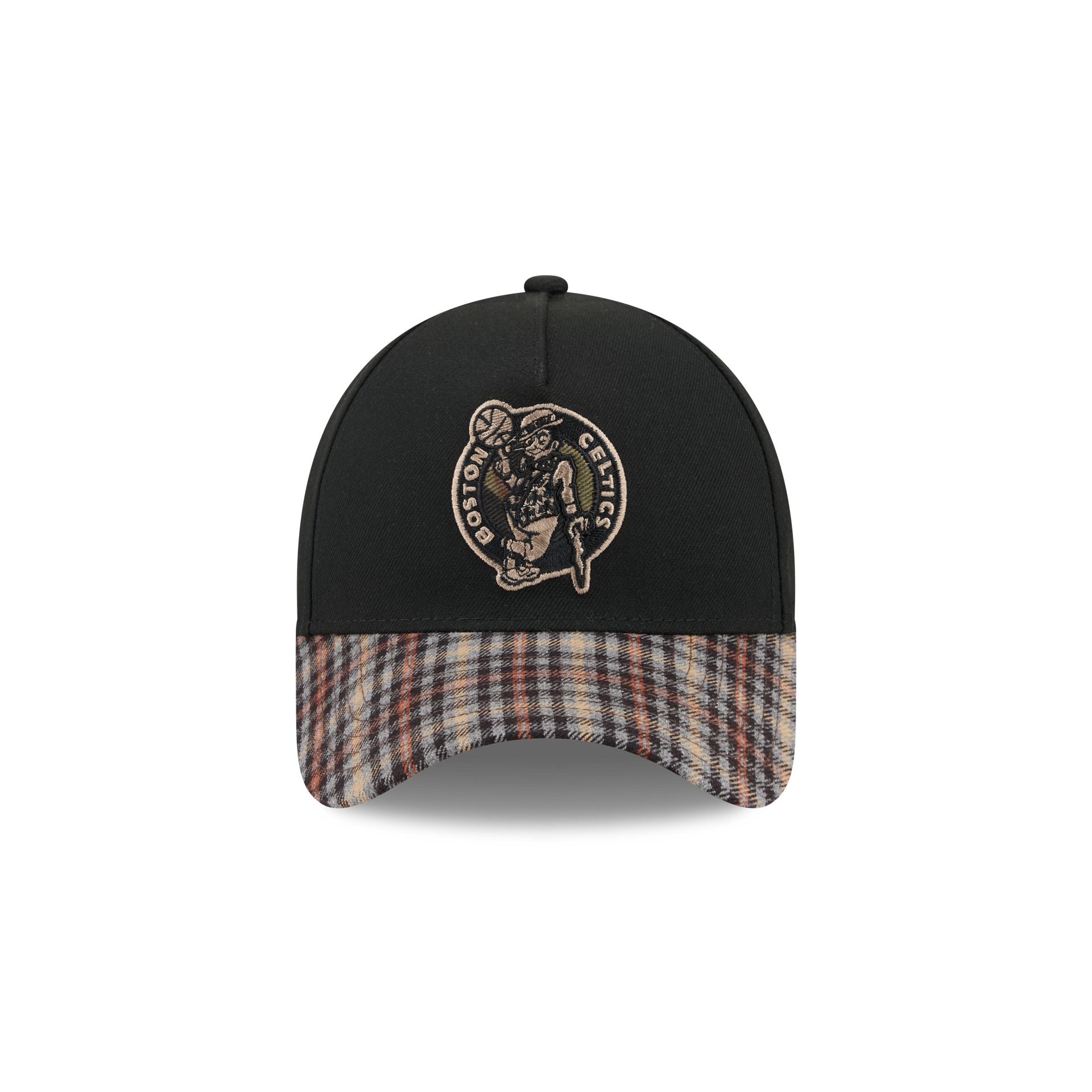 Boston Celtics Fall Plaid Visor 59FORTY A-Frame Fitted Hat