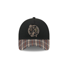 Boston Celtics Fall Plaid Visor 59FORTY A-Frame Fitted Hat