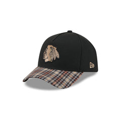 Chicago Blackhawks Fall Plaid Visor 59FORTY A-Frame Fitted Hat