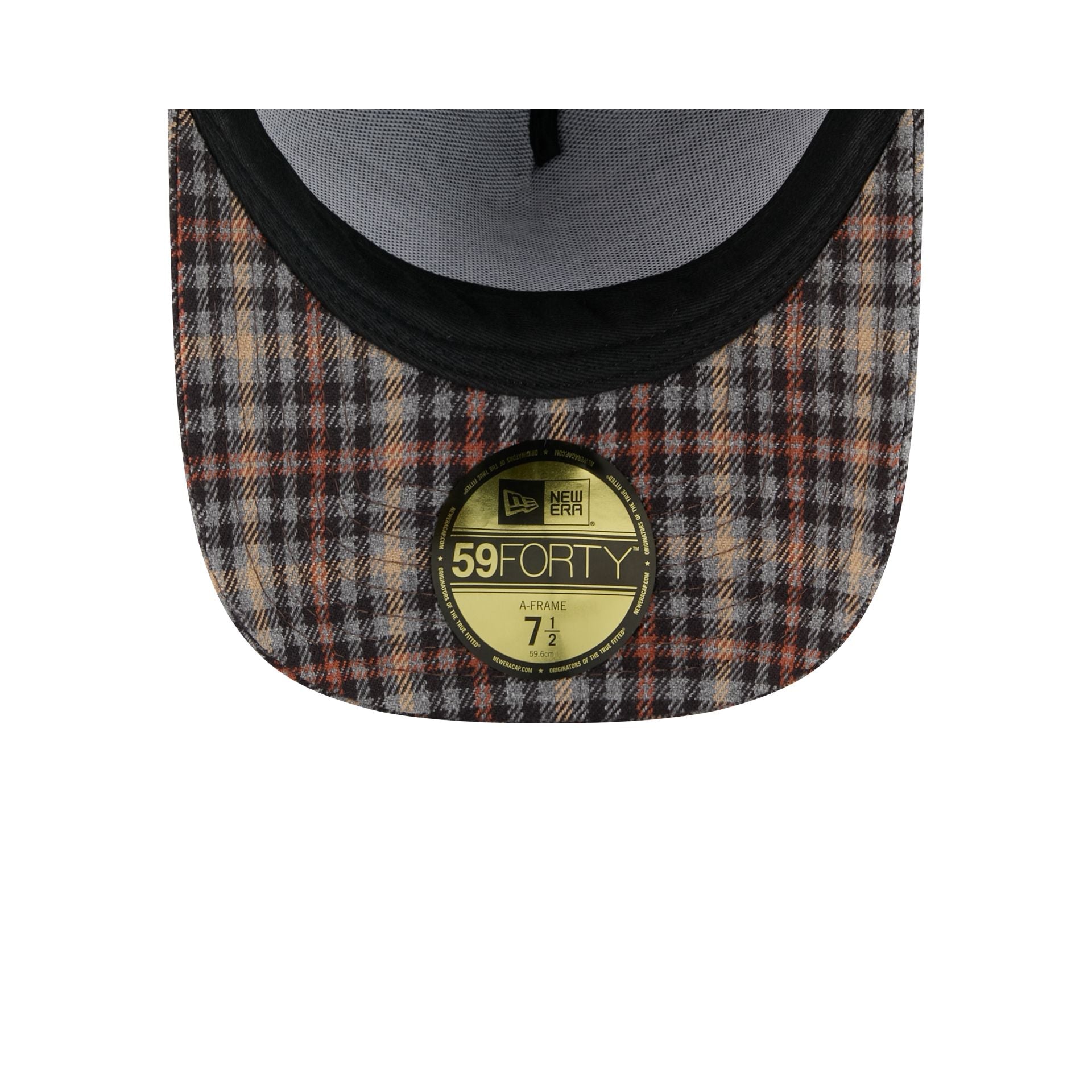 Los Angeles Dodgers Fall Plaid Visor 59FORTY A-Frame Fitted Hat