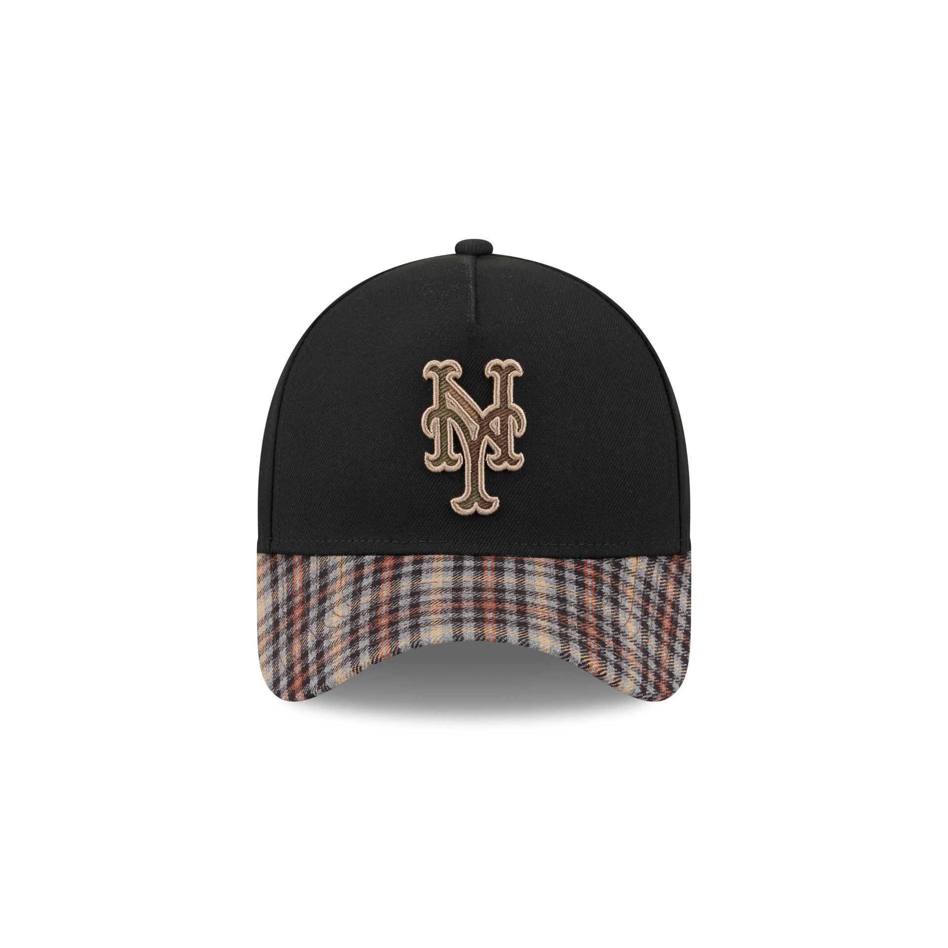 New York Mets Fall Plaid Visor 59FORTY A-Frame Fitted Hat