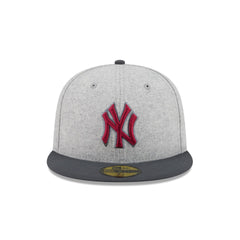 New York Yankees Gray Herringbone 59FIFTY Fitted Hat