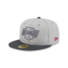 Los Angeles Kings Gray Herringbone 59FIFTY Fitted Hat