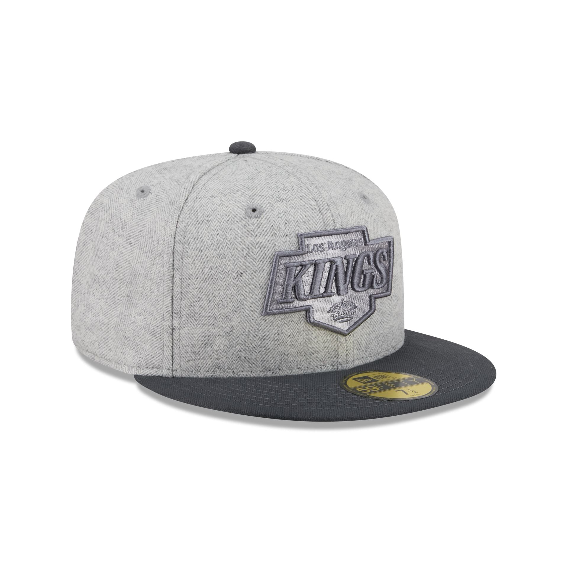 Los Angeles Kings Gray Herringbone 59FIFTY Fitted Hat