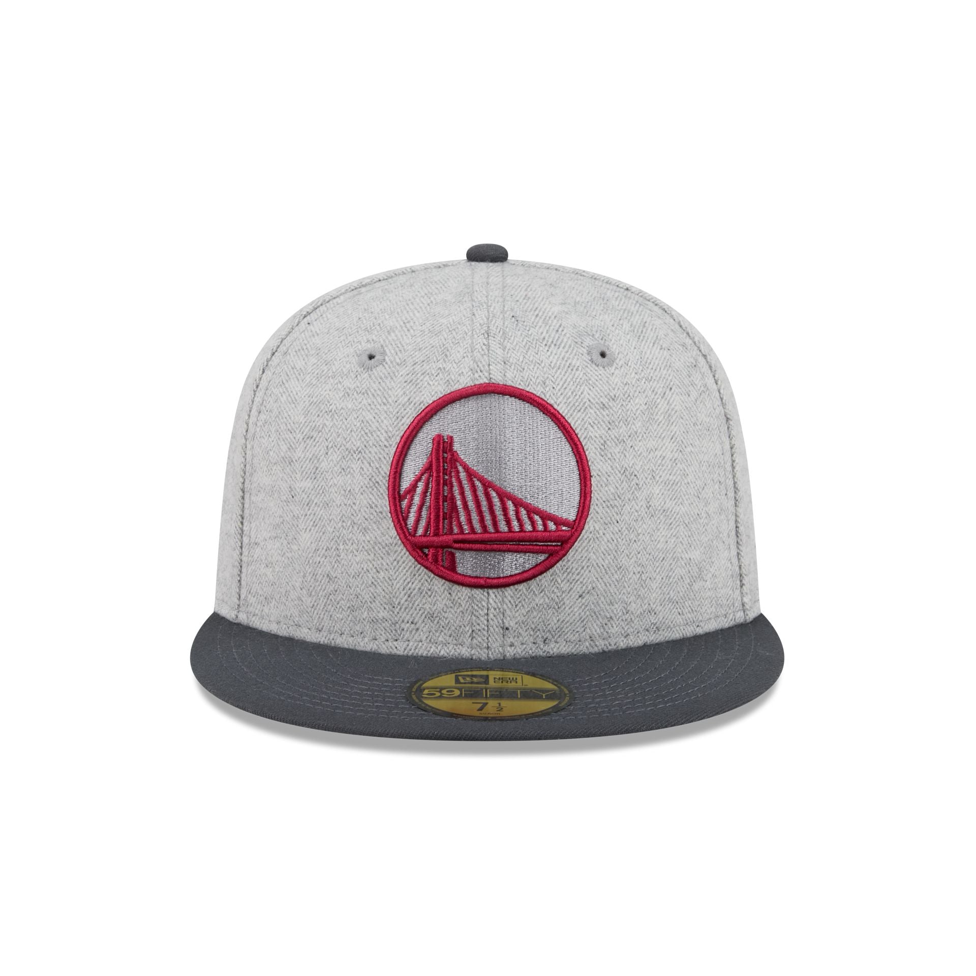 Golden State Warriors Gray Herringbone 59FIFTY Fitted Hat