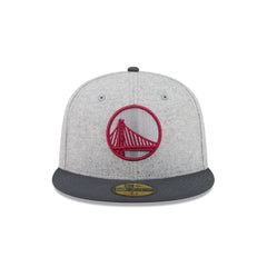 Golden State Warriors Gray Herringbone 59FIFTY Fitted Hat