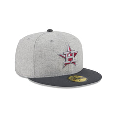 Houston Astros Gray Herringbone 59FIFTY Fitted Hat