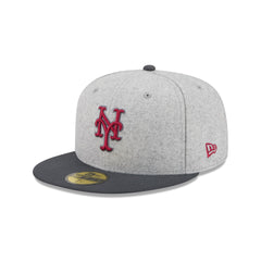 New York Mets Gray Herringbone 59FIFTY Fitted Hat