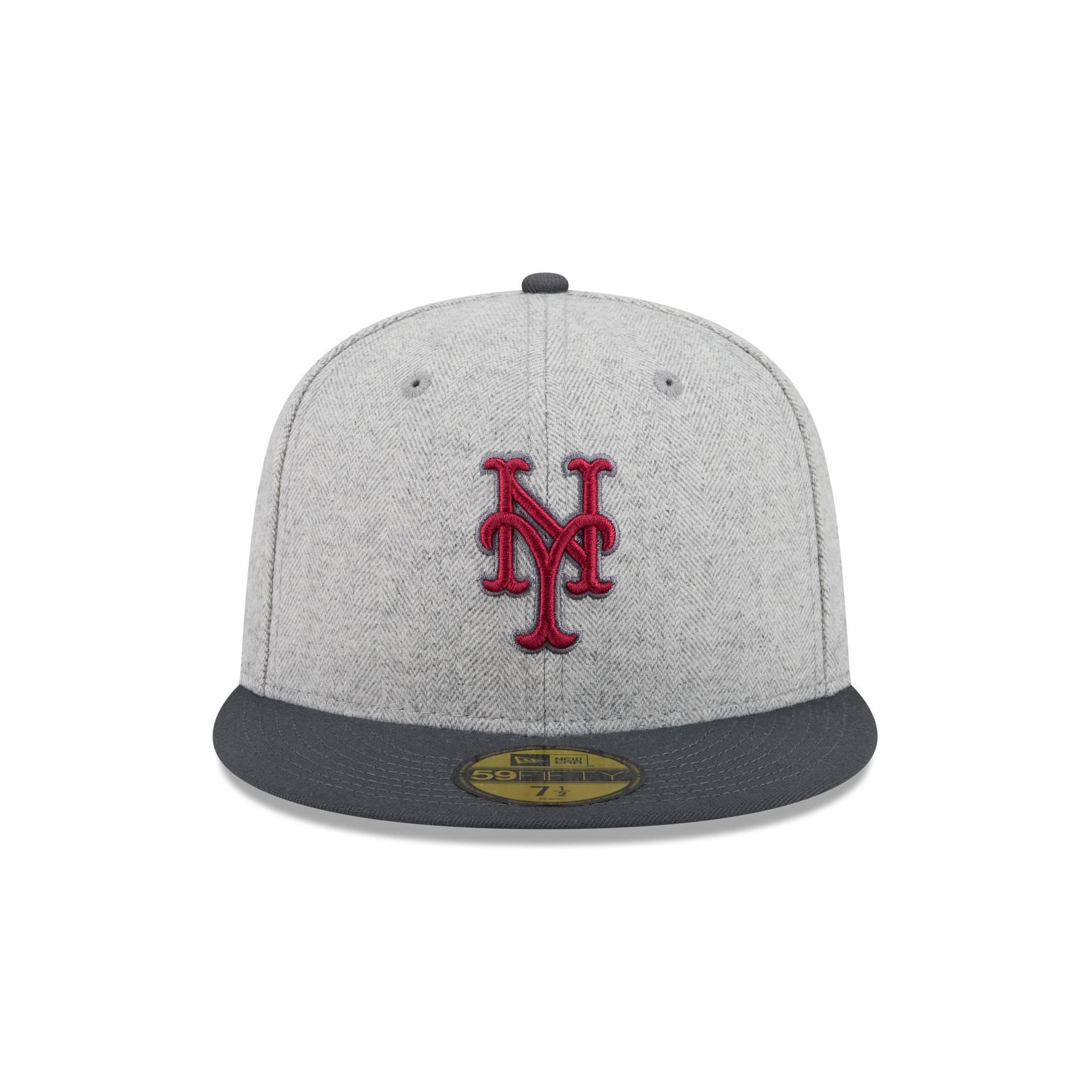 New York Mets Gray Herringbone 59FIFTY Fitted Hat