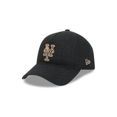 New York Mets Camo Logo Boucle 9FORTY A-Frame Unstructured Snapback Hat