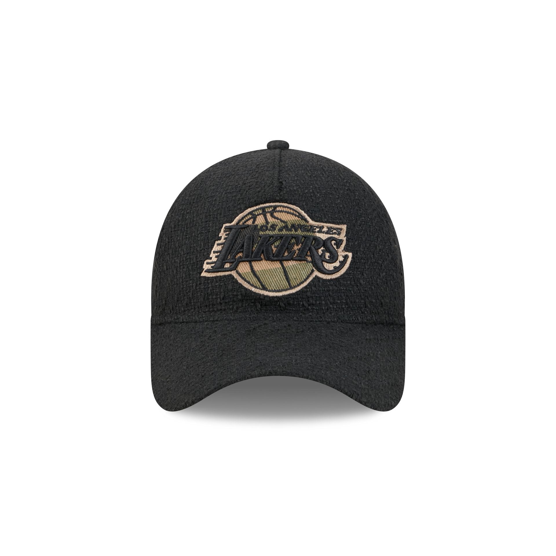 Los Angeles Lakers Camo Logo Boucle 9FORTY A-Frame Unstructured Snapback Hat