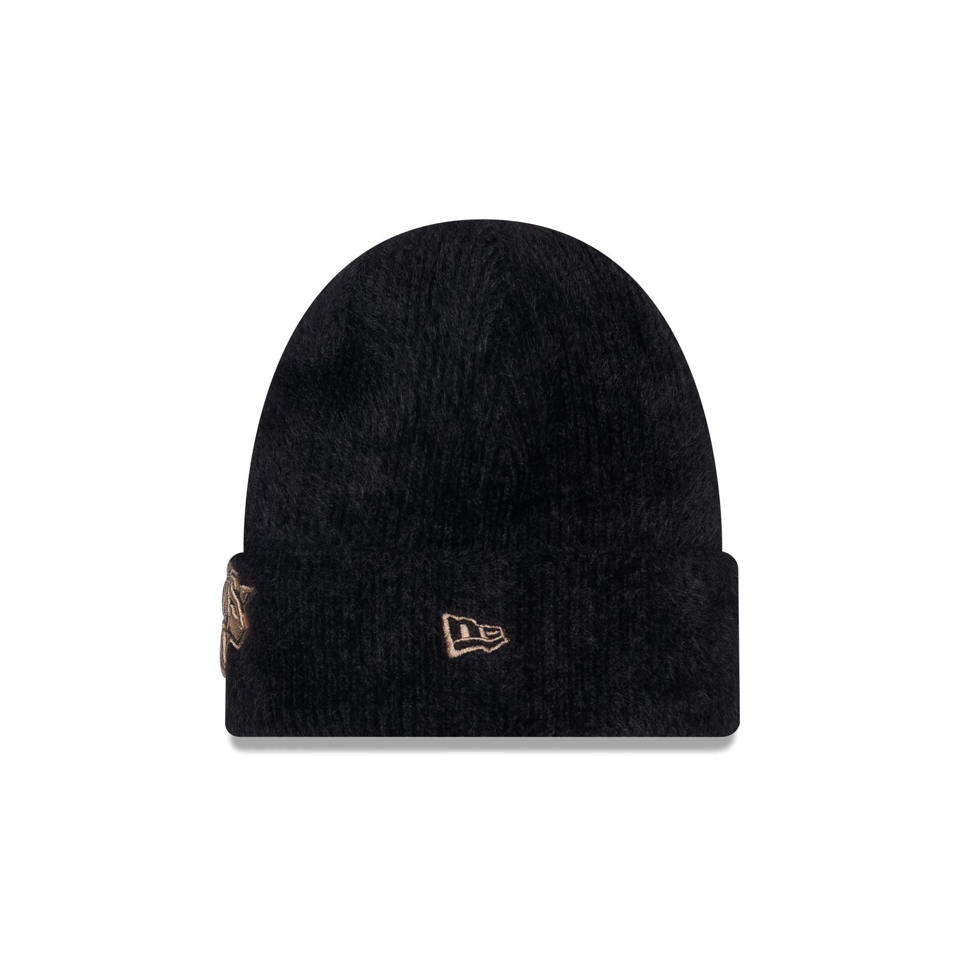 New York Knicks Camo Logo Fuzzy Cuff Knit Beanie Hat