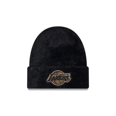 Los Angeles Lakers Camo Logo Fuzzy Cuff Knit Beanie Hat