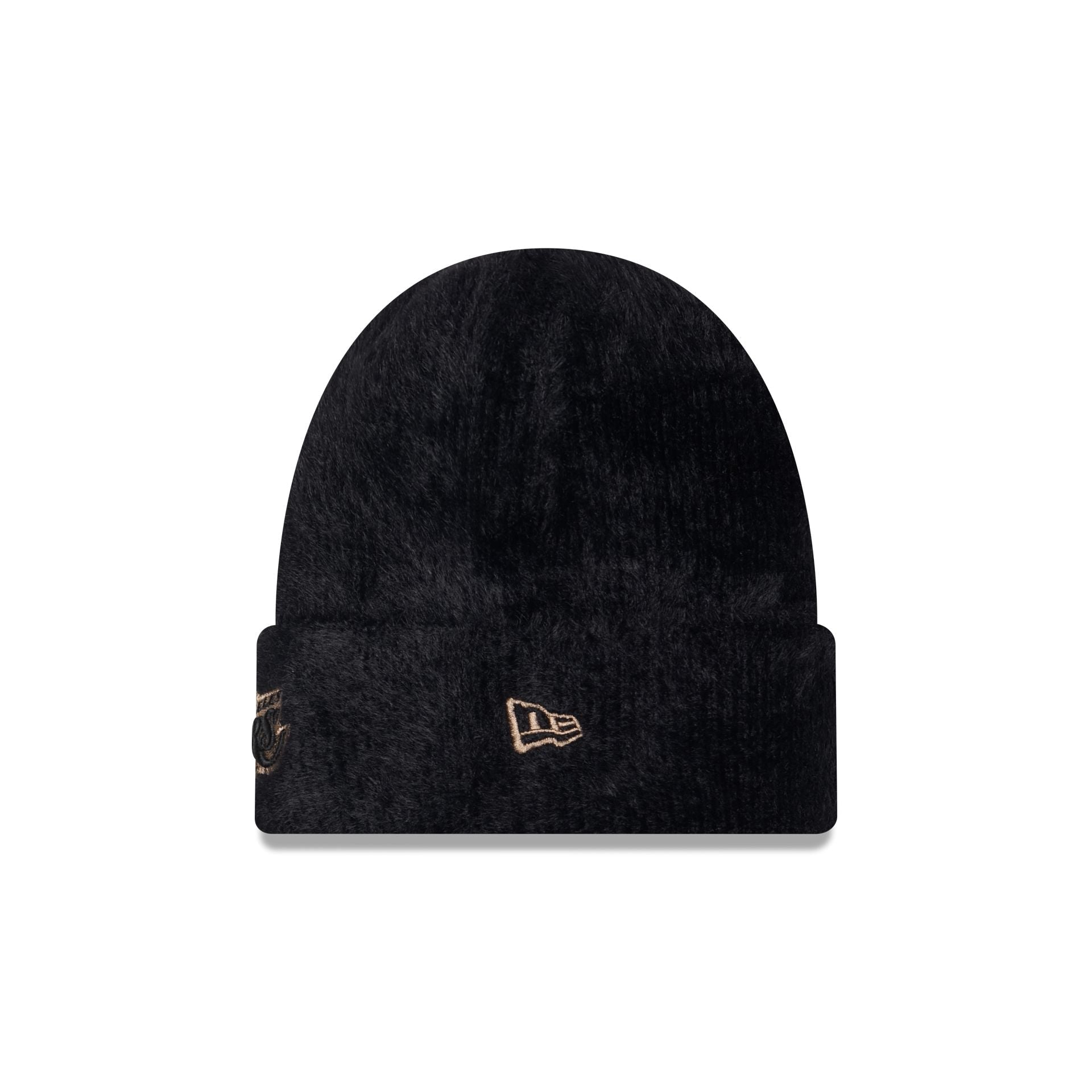 Los Angeles Lakers Camo Logo Fuzzy Cuff Knit Beanie Hat