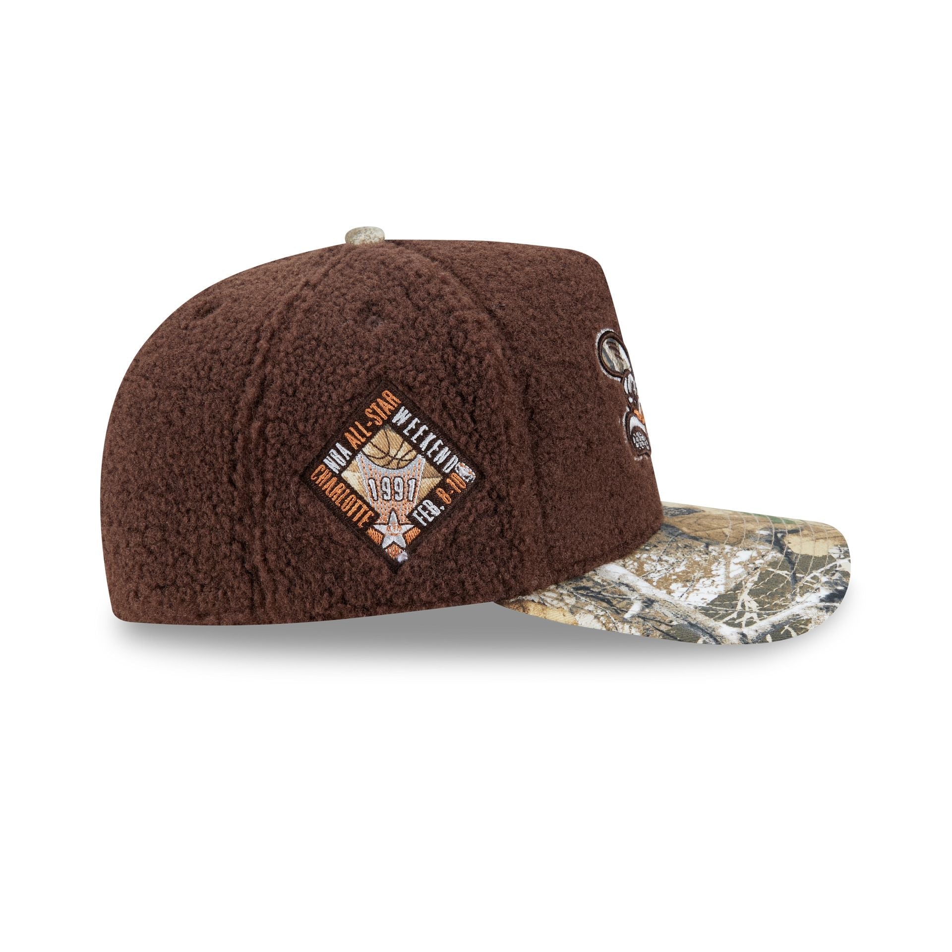 Just Caps Hardwood Classics Realtree Camo Charlotte Hornets 59FIFTY A-Frame Fitted Hat
