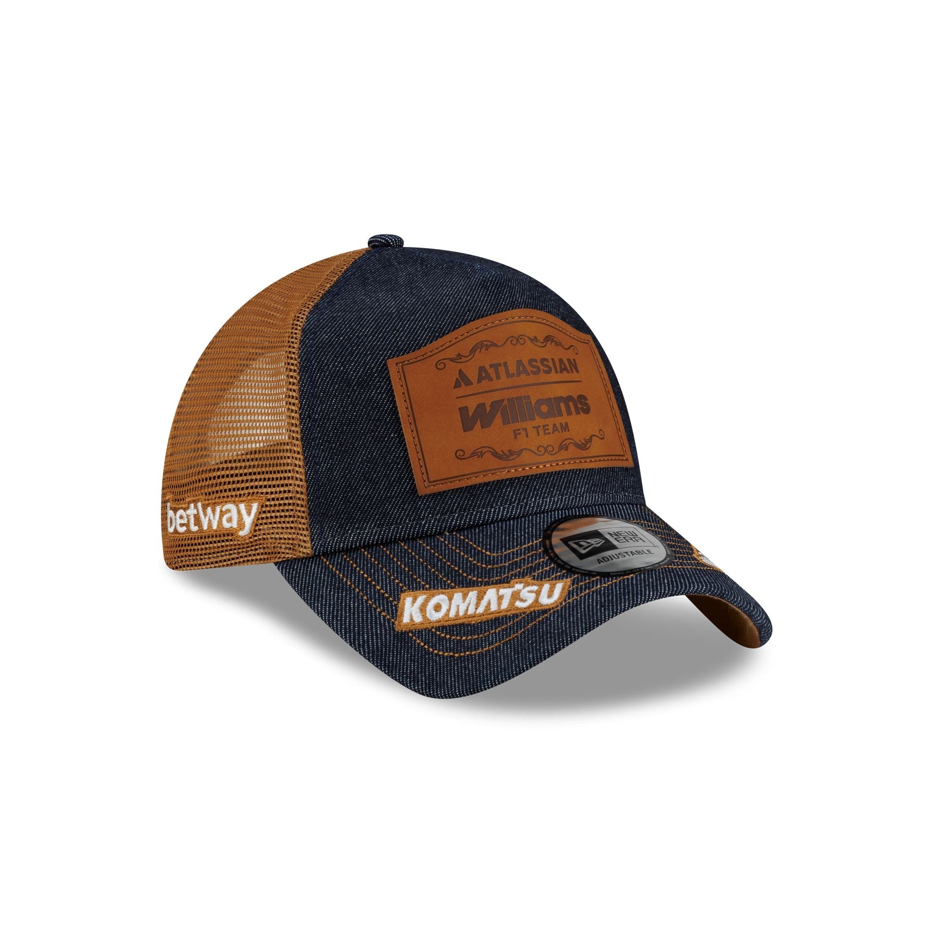2026 Austin Race Special Atlassian Williams F1 Team Carlos Sainz Denim 9FORTY A-Frame Trucker Hat
