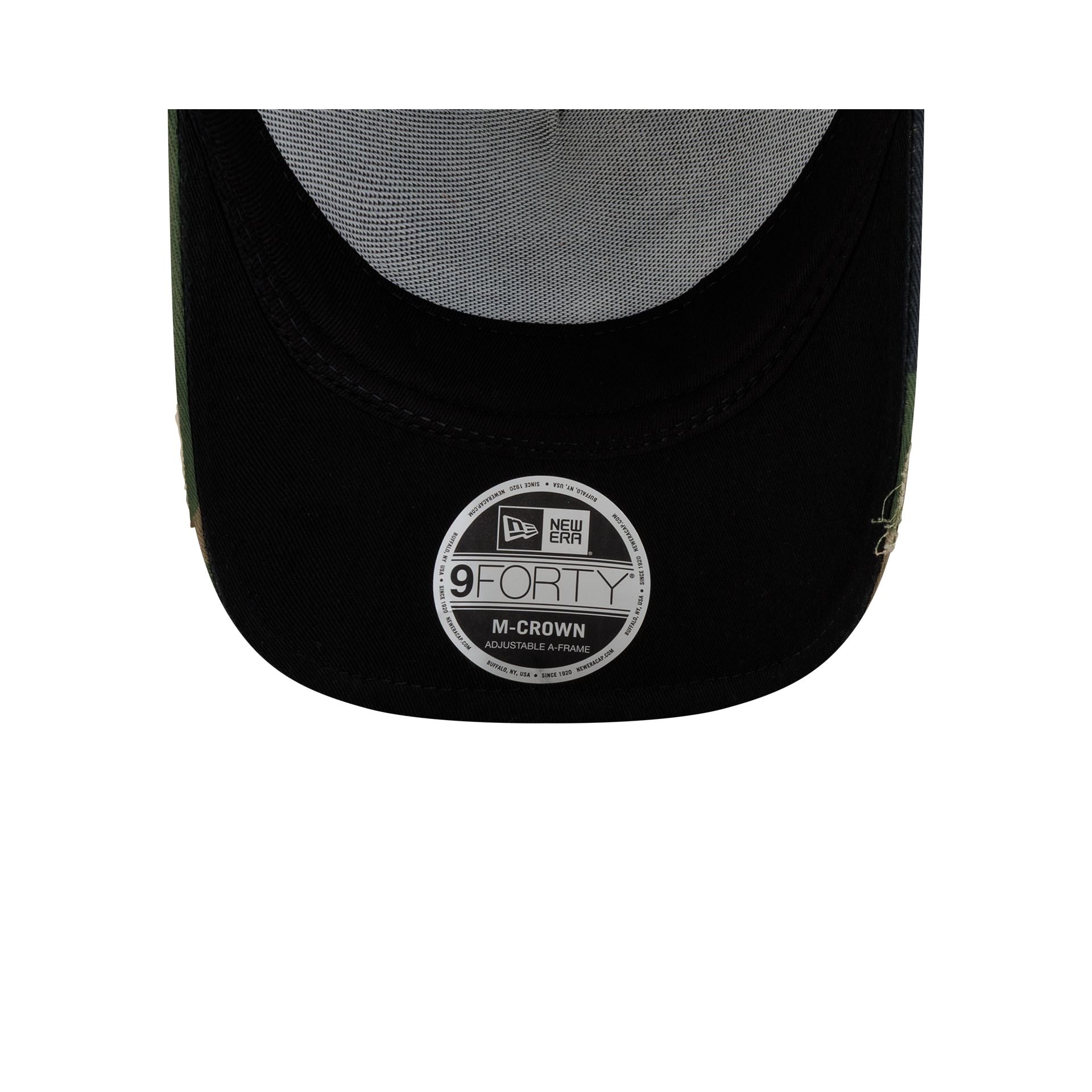 New York Yankees Camo Gothic Visor 9FORTY M-Crown A-Frame Trucker Hat