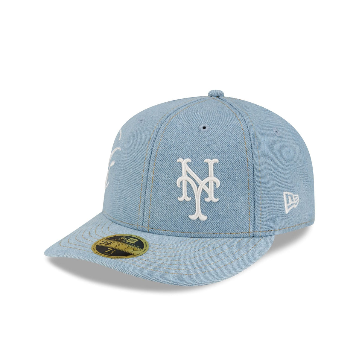 New York Mets Denim Script Low Profile 59FIFTY Fitted Hat