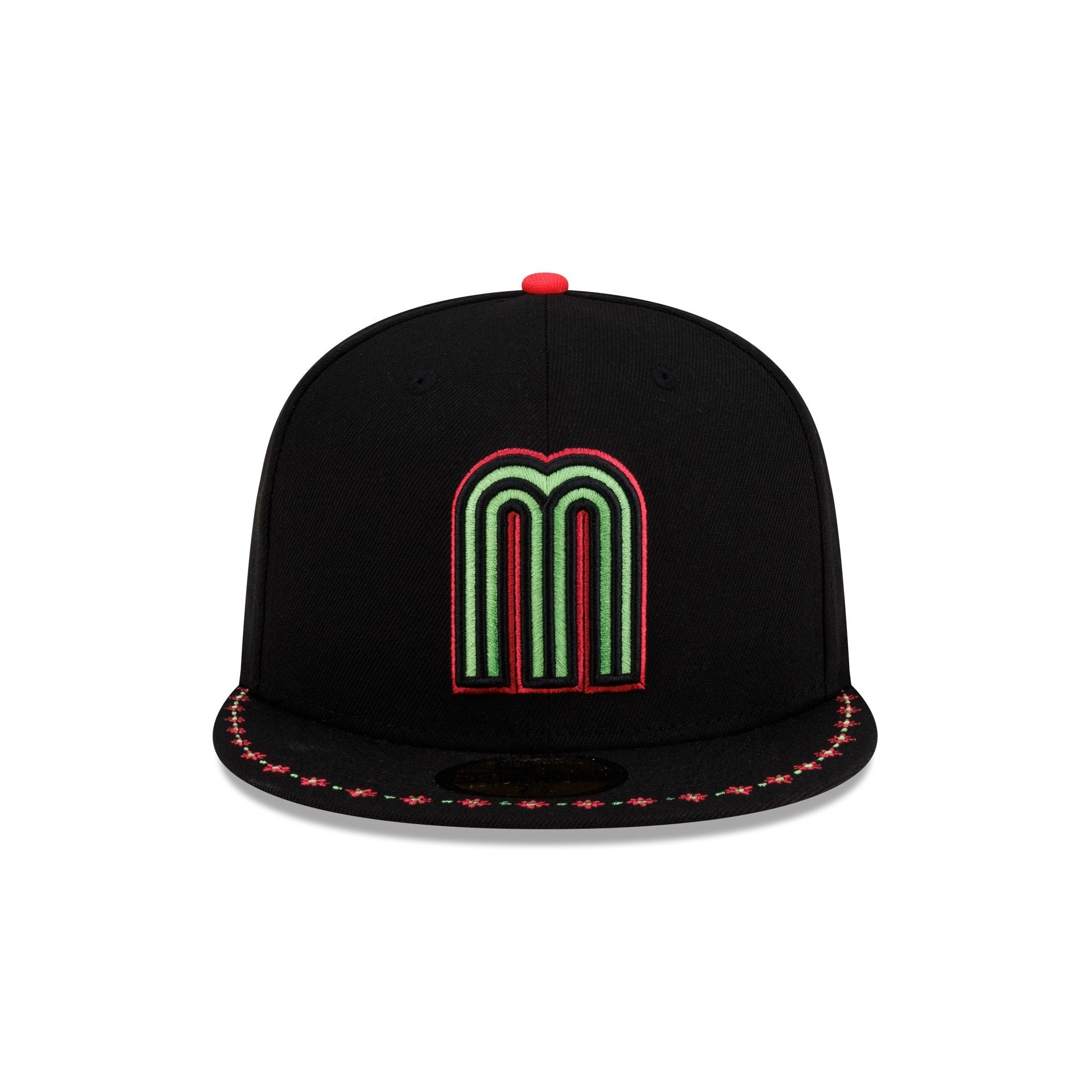 Mexico Baseball Flower 59FIFTY Fitted Hat