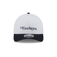 New York or Nowhere x New York Yankees Optic White Two Tone 9FORTY M-Crown A-Frame Snapback Hat