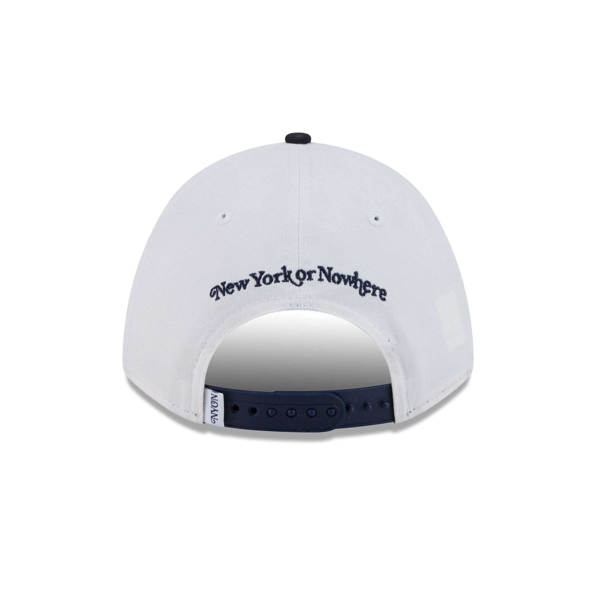 New York or Nowhere x New York Yankees Optic White Two Tone 9FORTY M-Crown A-Frame Snapback Hat