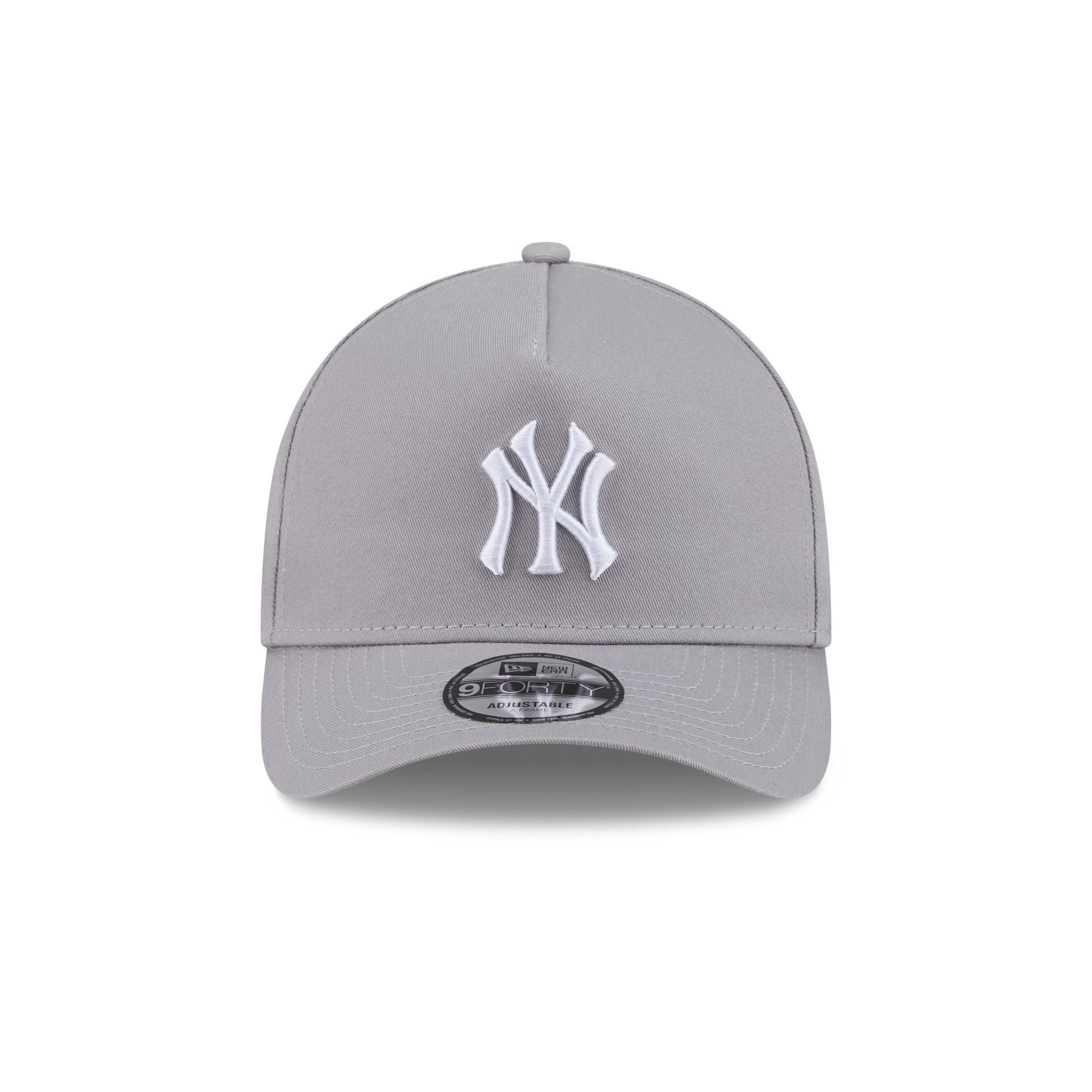 New York or Nowhere x New York Yankees Light Gray 9FORTY A-Frame Snapback Hat
