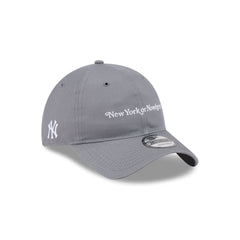 New York or Nowhere x New York Yankees Light Gray Script 9TWENTY Adjustable Hat