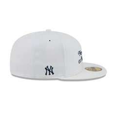 New York or Nowhere x New York Yankees Optic White 59FIFTY Fitted Hat