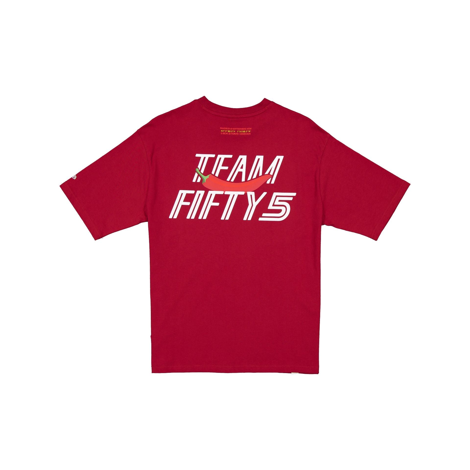 2026 Spain Race Special Team Fifty 5 Carlos Sainz Red T-Shirt