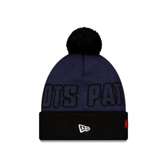 New England Patriots 2026 International Games Pom Knit Hat
